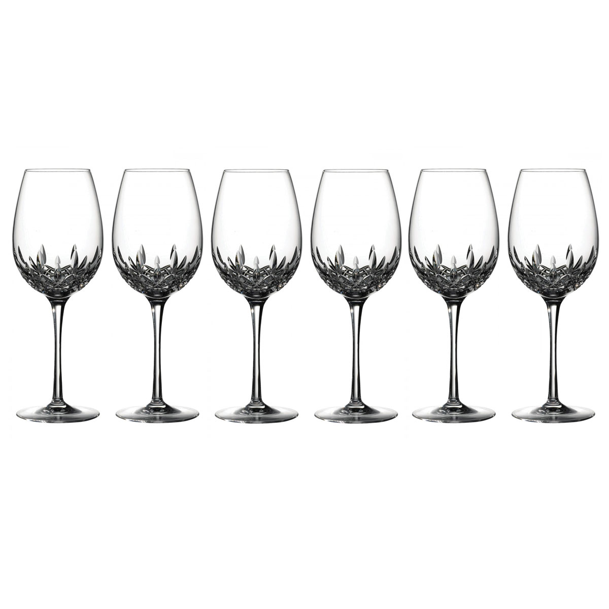 Waterford Lismore Essence Red Wine Crystal Goblets, Set of 6